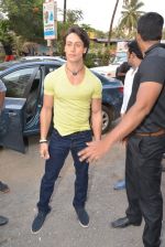Tiger Shroff promote Heropanti at Mad Over Donuts launches Donutpanti donut in Mumbai on 19th May 2014